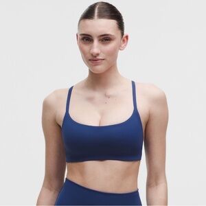 Lululemon Wunder Train Strappy Racer Bra (Light Support, C/D Cup) in True Navy